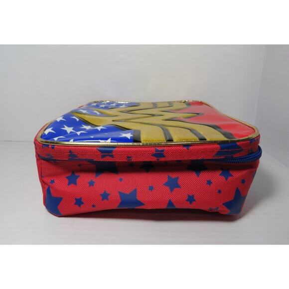 Wonder Woman Lunch Box Bag w/ Cape Detachable Insulated Purse Back to School - Picture 4 of 13